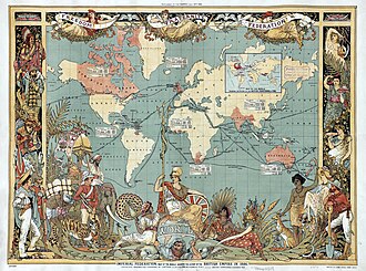 British Empire Map (1886)
